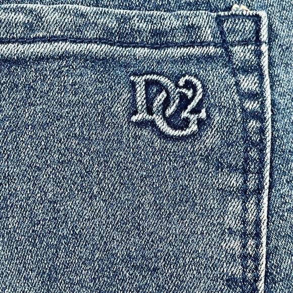 DG2 Diane Gilman Jeans Women 24WT Plus Floral Detail Cropped Slim Leg 30" Inseam - Picture 5 of 13